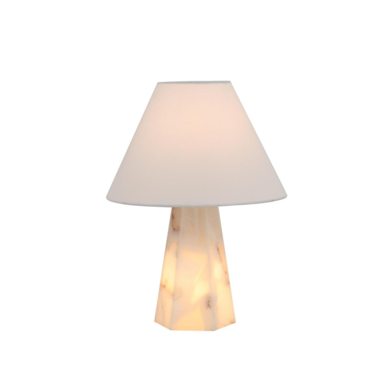 Alabastrová stolná lampa