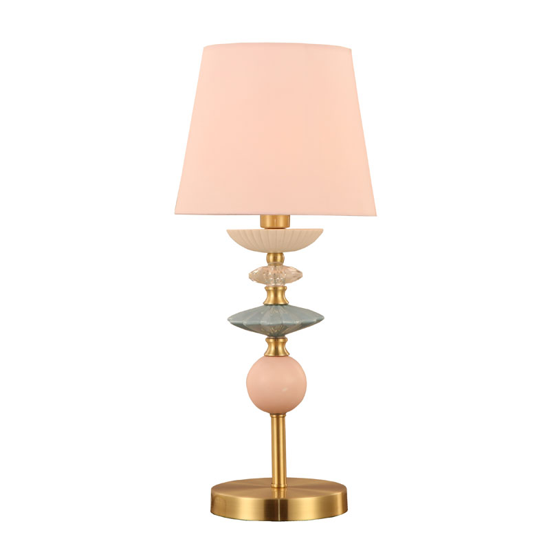 Keramická stolová lampa v tienidle bubna