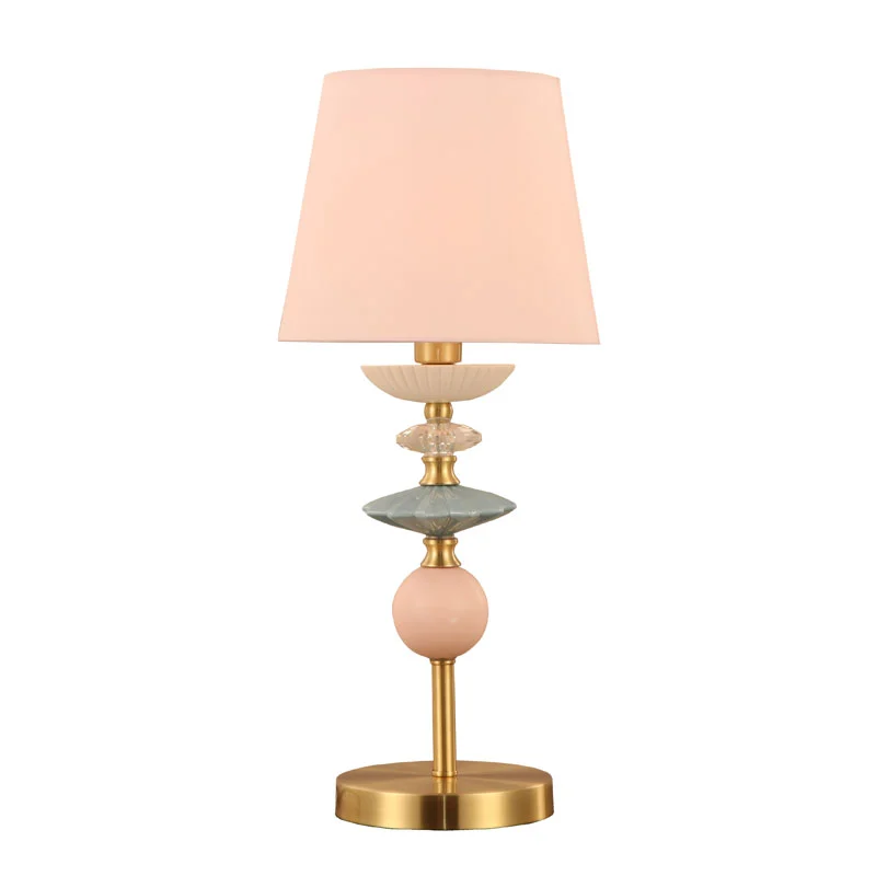 Keramická stolová lampa v tienidle bubna