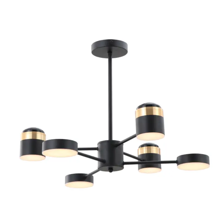 Matná čierna vysokonapäťová LED stropná lampa LED 3000K