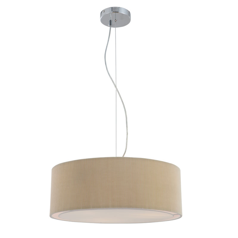 Teplá béžová moderná závesná lampa