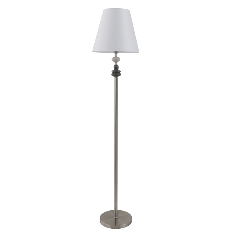 Porcelánová stojaca lampa s nastaviteľnou výškou v bielej farbe